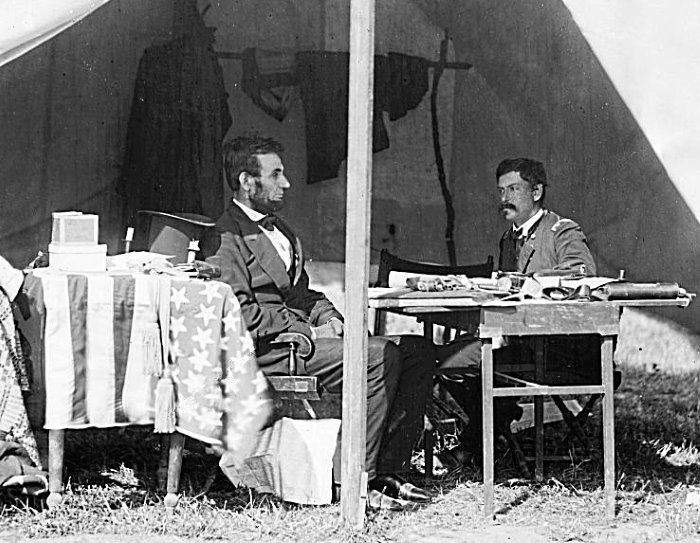 Lincoln and McClellan at Antietam