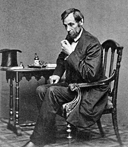 Lincoln in Reflective Pose, 1861