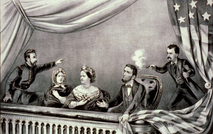 Assassination of Abraham Lincoln by John Wilkes Booth, April 14, 1865