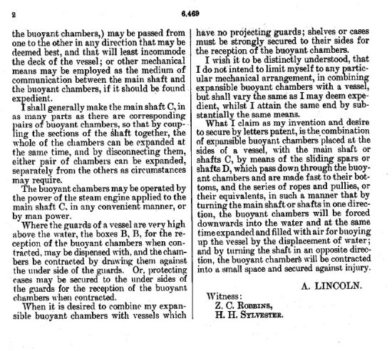 Lincoln Patent Page 2