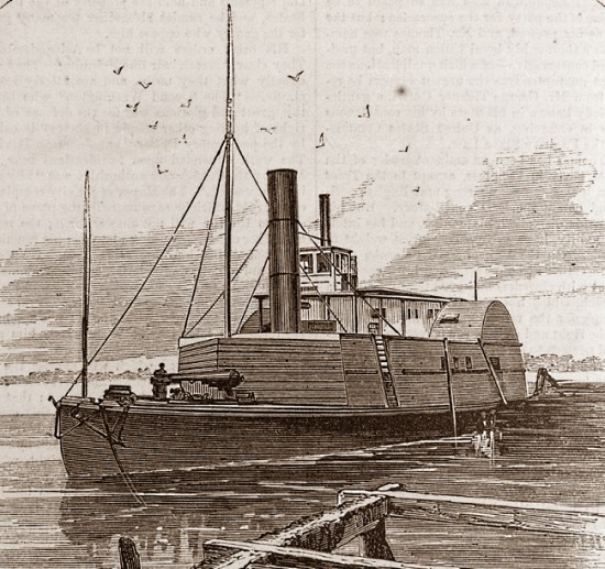 The gunboat Planter that Robert Smalls captured and commanded.